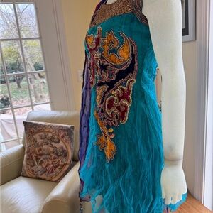 Indian outfit, purchased from Malhutra’s store.